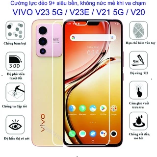 Cường lực dẻo 9h+ dành cho VIVO V23 5G / V23E / V21 5G / V20 chống va đập, chống trầy xước toàn diện