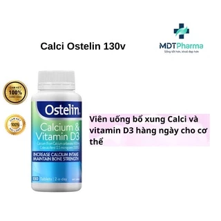 Viên Uống Canxi Bầu Ostelin Calcium & Vitamin D3 130v