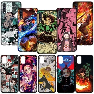 Ốp điện thoại silicon OPPO A12 A15 A12E A15S A57 A54 4G A39 CB114 Demon Slayer Tanjirou Nezuko Zenitsu Kimetsu no Yaiba Anime Vỏ Mềm Xu Hướng Thời Trang