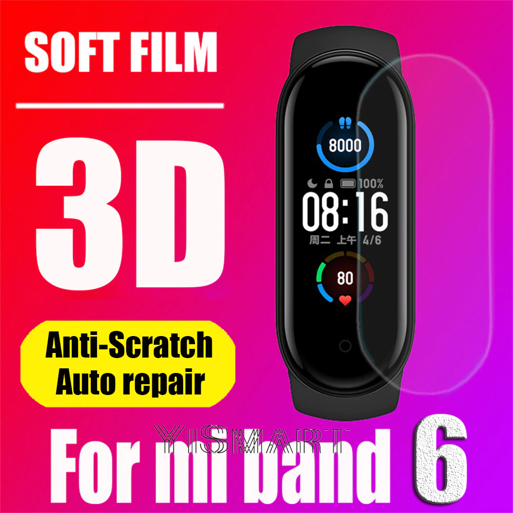 Miếng Dán Bảo Vệ Màn Hình Cao Cấp Dành Cho Xiaomi Mi Band 6 5