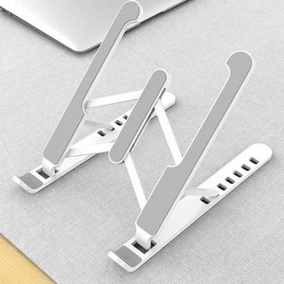 Giá Đỡ Lap - Macbook, Ipad Gấp Gọn Kệ Để Laptop Bằng Nhựa ABS 4.9, Có Thể Điều Chỉnh Được Độ Cao, Đế Tản Nhiệt Laptop