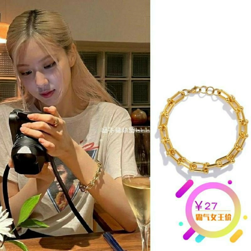 Vòng tay mắt xích rosé  chỉnh size theo yêu cầu. (link mới)