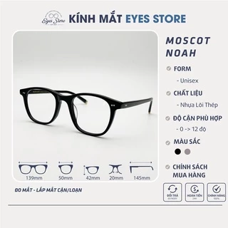 Gọng Kính Cận Nam Nữ Moscot Noah - Nhựa Lõi Thép