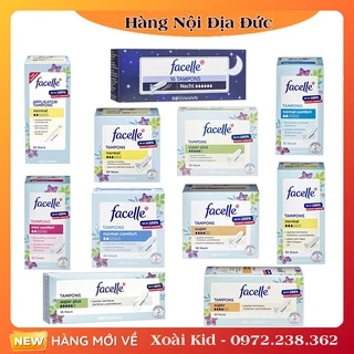 Băng vệ sinh Tampon Facelle Đức đầy đủ size - Date mới Đủ Bill