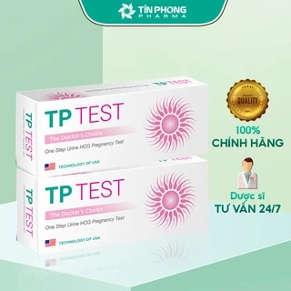 Que Thử Thai TP Test Tín Phong Giúp Phát Hiện Sớm Thai Kì Cực Kì Nhanh Chóng, An Toàn Dễ Sử Dụng Hộp 1 Que