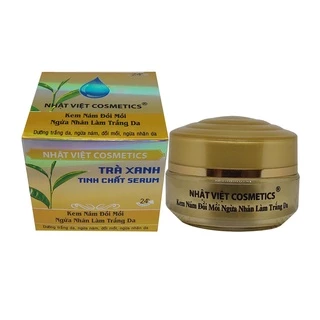 kem nám đồi mồi ngừa nhăn làm trắng da trà xanh tinh chất serum NHẬT VIỆT COSMETICS 13g