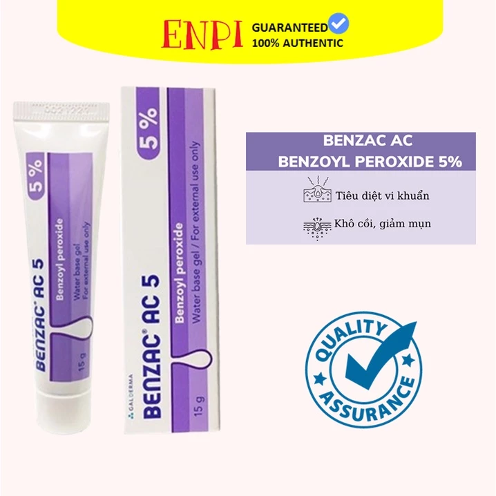 Chấm mụn Benzac AC 5% (Benzoyl peroxide 5%)