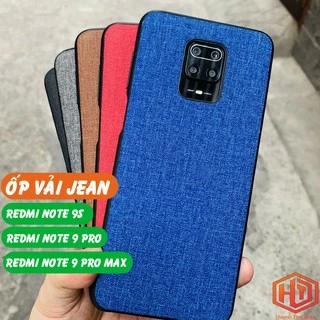 Ốp lưng Xiaomi Xiaomi Redmi Note 9S, Note 9 Pro vân vải Jean