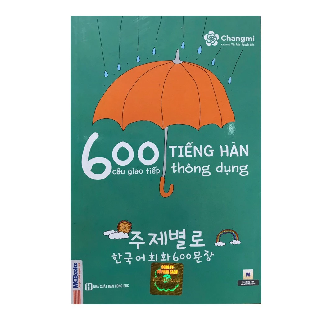 Sách - 600 câu giao tiếp tiếng Hàn thông dụng