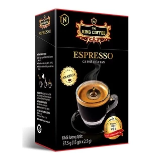 Cà Phê Hòa Tan King Coffee Espresso 37.5G (Hộp 15 Gói * 2.5g)