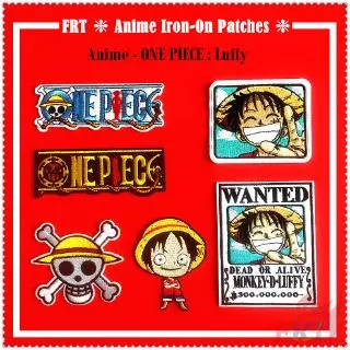 Set 2 miếng vá quần áo hình nhân vật hoạt hình One Piece dễ thương