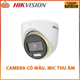 Camera Giám Sát Hikvision Full Color DS-2CE70DF3T-PFS Tích Hợp Mic Thu Âm Hàng Chính Hãng