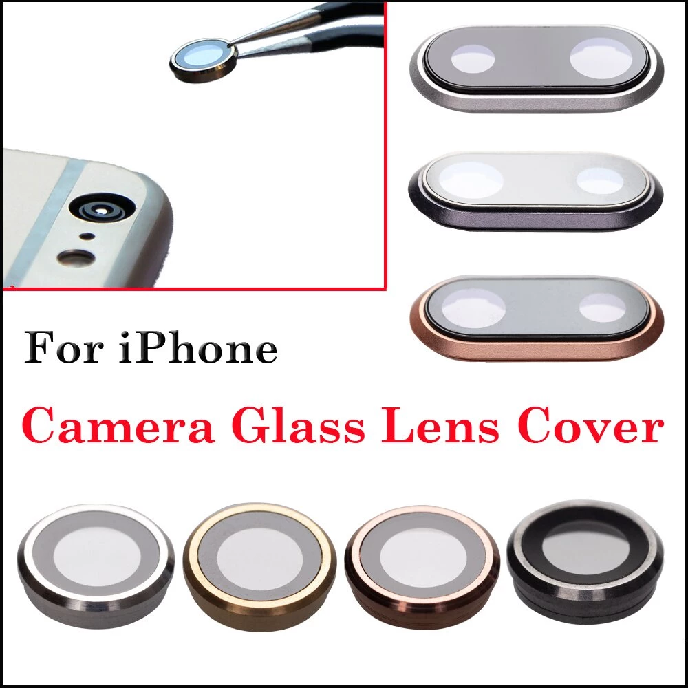 1 Khung Viền Bảo Vệ Ống Kính Camera Sau Cho iPhone 6 6S 7 8 plus X XR XS MAX