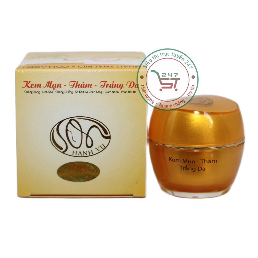 Kem Mụn Trắng da mờ Sẹo Thâm Chống nắng Se khít lỗ chân lông nhau thai cừu Collagen SON (Cam)