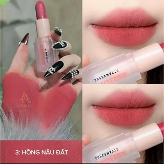 Son Thỏi, Sáp Mịn Lì ANGELUX 2023 Lip Color_Matte 3.5g<Màu Hồng Nâu Đất>