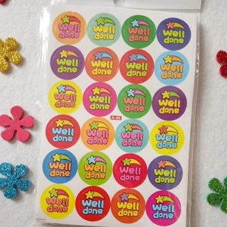 Sticker lời khen tiếng anh túi 10 tờ