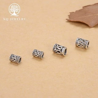 Charm chặn hạt họa tiết hoa văn - NQ Jewelry