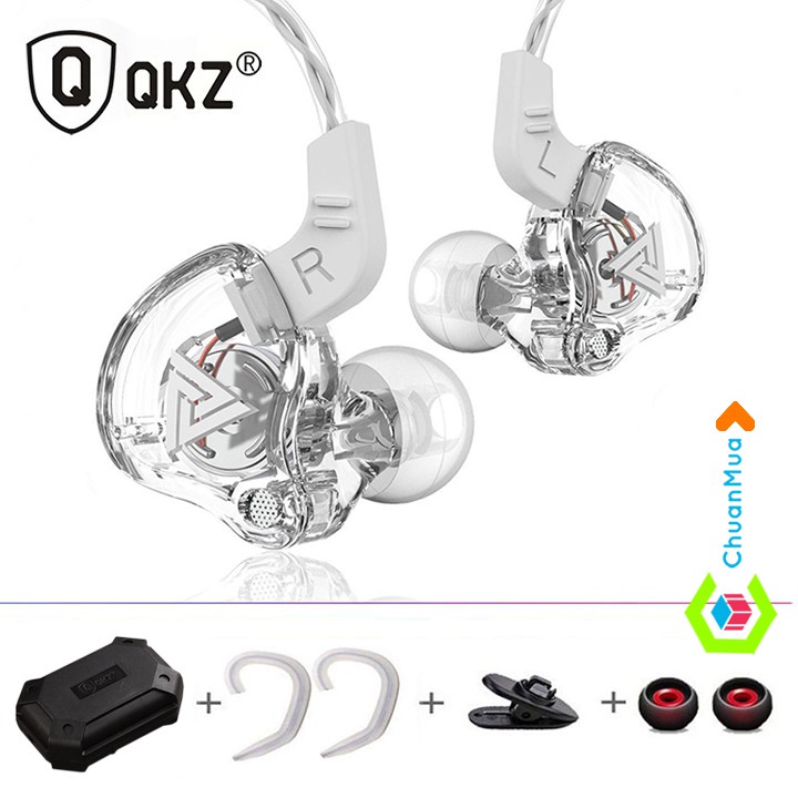 Tai Nghe Điện Thoại Nhét Tai QKZ AK6 Jack 3.5 Có Dây Bass Ấm ( Trong Suốt, Giá…
