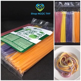 Bánh canh ống rau củ ngũ sắc FUMA 500gr/gói (gạo trắng, hoa đậu biếc, dành dành, lá cẩm, gấc)