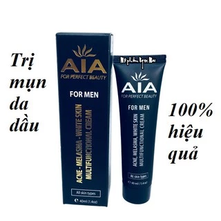 Kem thâm mụn cho nam da nhờn AIA Cosmetics trắng da se kích lỗ chân lông for men 40ml