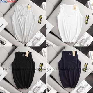 Áo thun ba lỗ nam tanktop chuẩn gym mặc nhà dạo phố - Áo thun trơn nhiều màu - Thun cotton thoáng mát  Dvin_fashion