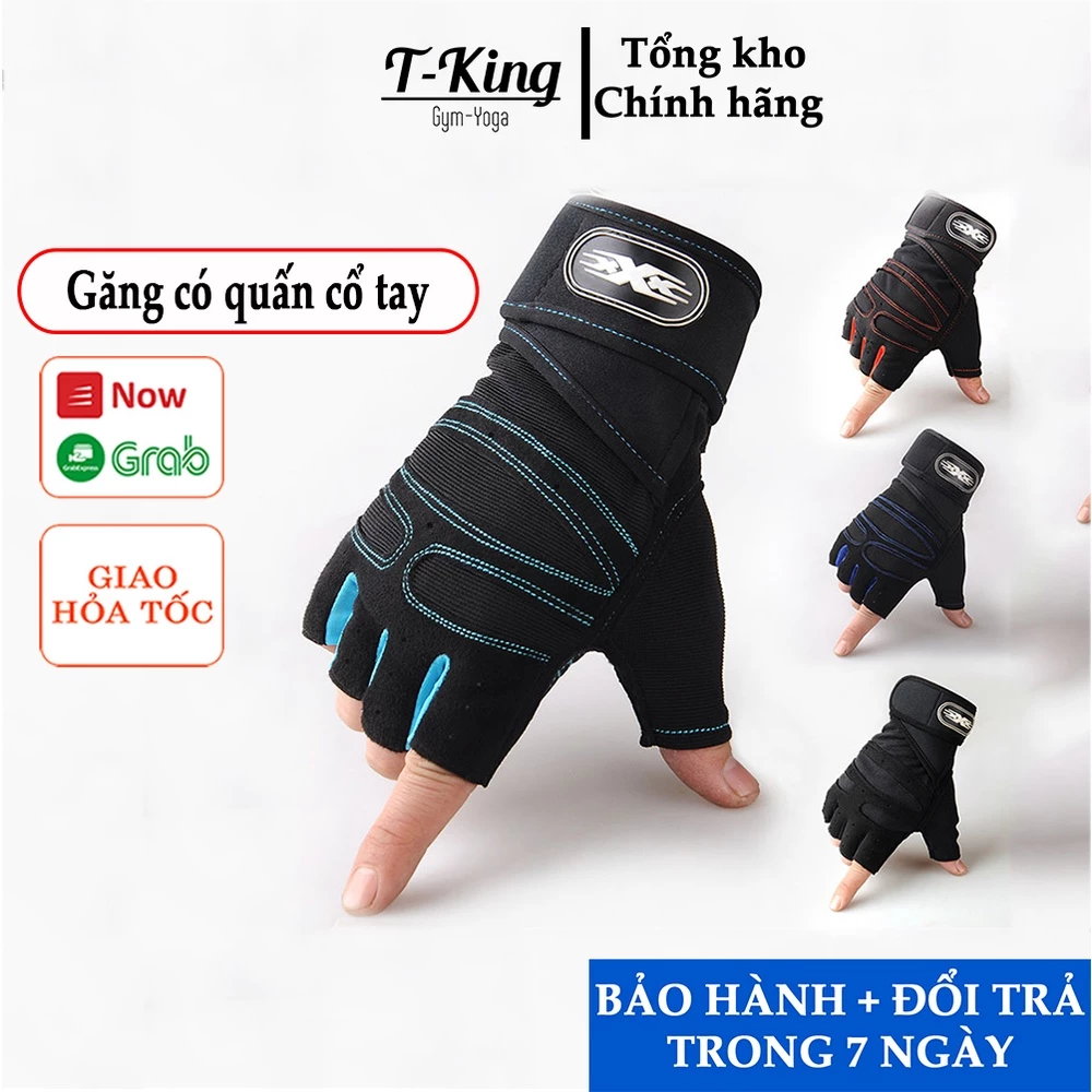 Găng tay tập gym Xsport - Bảo vệ tay và cổ tay khi tập gym có quấn cổ tay