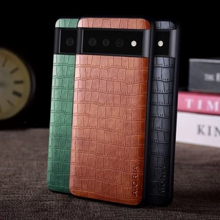 Ốp Lưng Cho google pixel 6 pro 6a 5G funda Cao Cấp Họa Tiết Cá Sấu Bao Da coque Cho google pixel 6 pro 6a Vỏ Điện Thoại capa