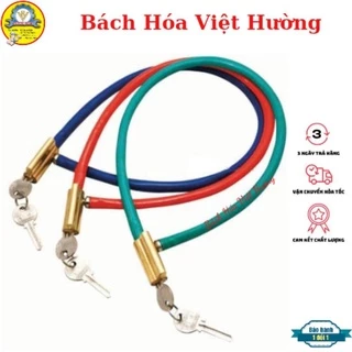 Khóa dây Việt Nhật, Việt Mỹ 60cm chính hãng củ khóa bằng đồng thau dùng khóa nhà, khóa cửa, khóa xe đạp,xe máy tiện dụng