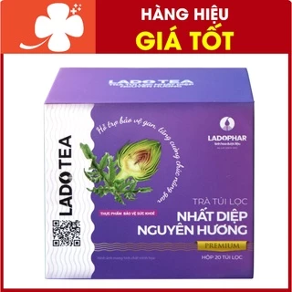 Trà túi lọc Nhất Diệp Nguyên Hương Lado Tea, hỗ trợ tăng cường chức năng gan (hộp 20 túi lọc), hàng chính hãng.