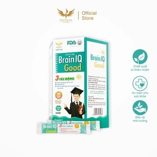 Hộp 30 gói Thực phẩm phát triển trí não cho trẻ, giúp bé thông minh khoẻ mạnh - Brain IQ Good, Dạng Cốm DHA