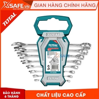 Bộ cờ lê vòng miệng 8 chi tiết TOTAL THT102286 6-19mm thiết kế nhỏ gọn Cờ lê chất liệu Cr-V siêu cứng, chống rỉ