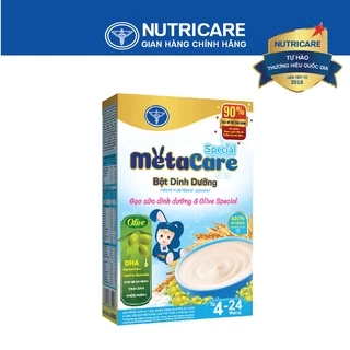 Bột ăn dặm Nutricare Metacare Gạo sữa dinh dưỡng & olive SPECIAL 200g