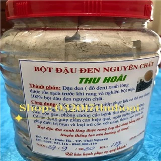 [1 kg] Bột đậu đen xanh lòng nguyên chất (hạt đậu đen quê rửa sạch, rang bếp củi).  Đậu đen thuần chủng hữu cơ tự nhiên