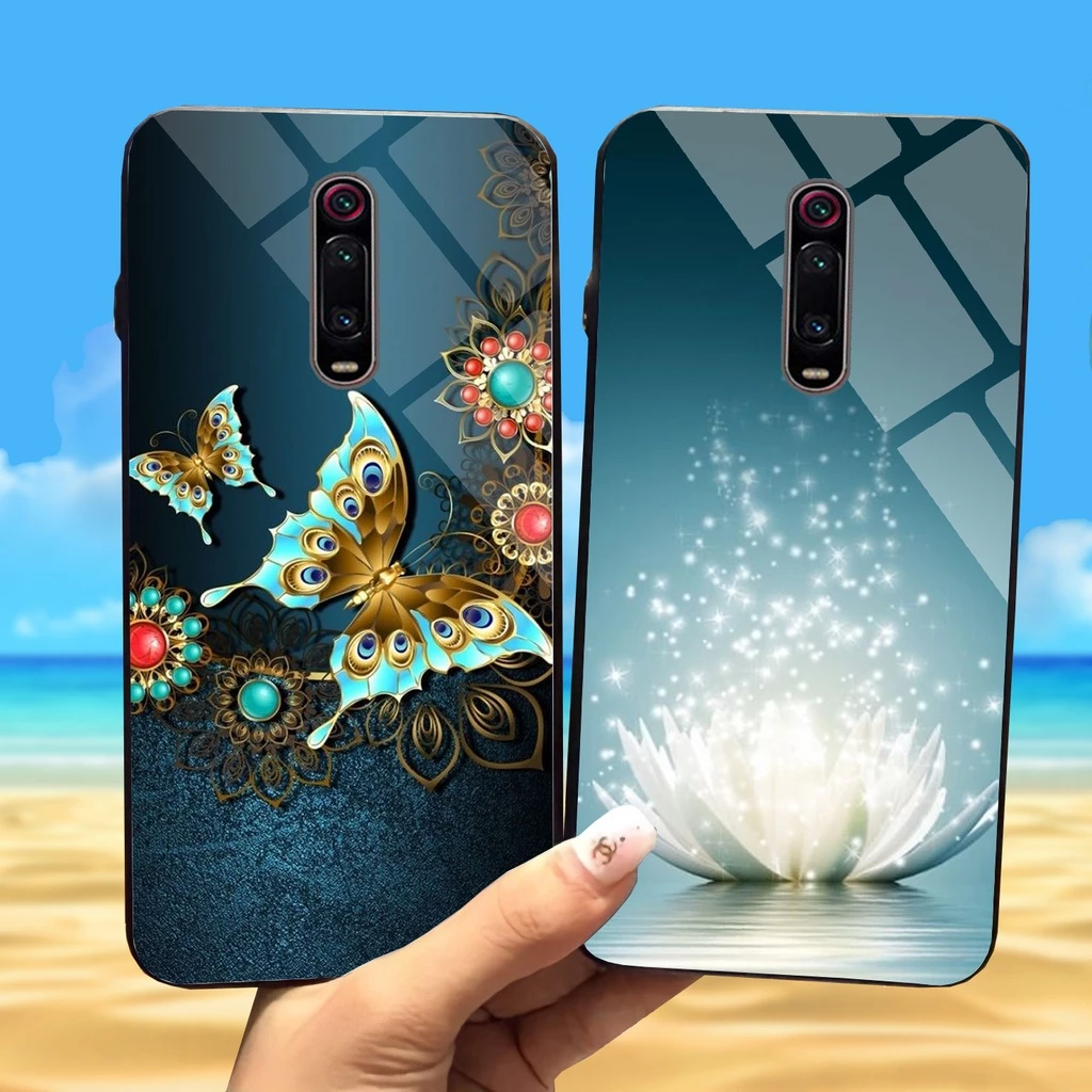 Ốp Lưng Xiaomi Mi 9T, Mi 9T Pro Mặt kính cường lực sáng bóng, cao cấp