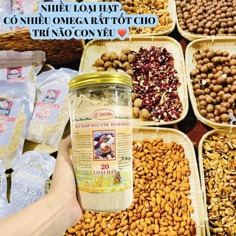 BỘT MẦM NGŨ CỐC LỢI SỮA 20 HẠT (HANDMADE) HŨ 500G