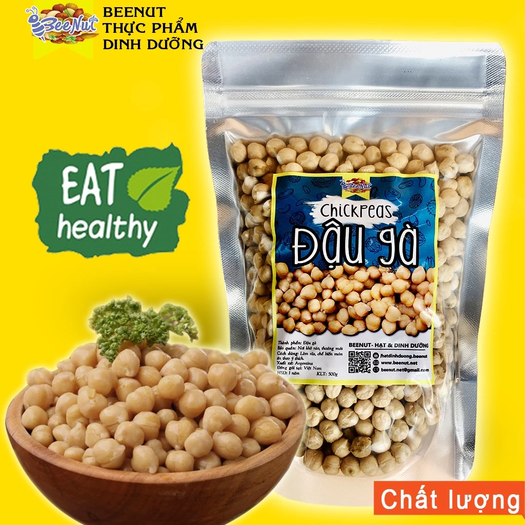 Đậu gà trắng - Đậu gà cho bé ăn dặm, làm sữa hạt - Hỗ trợ giảm cân, giàu protein - Thục phẩm dinh dưỡng BeeNut