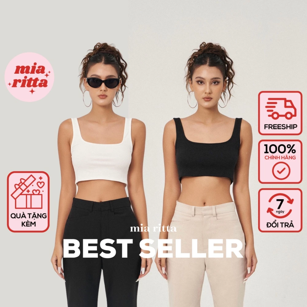 Áo ba lỗ croptop tanktop áo thun dáng ngắn Mia Ritta A2062 Feedback KH