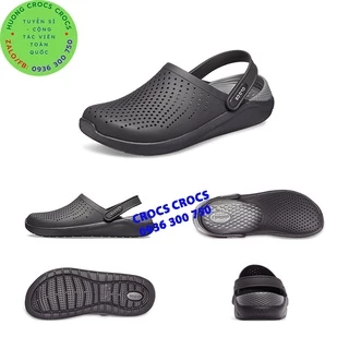 DÉP SỤC CROCS LITERIDE XỊN ĐÉT MÀU ĐEN