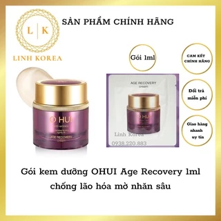 Gói kem dưỡng OHUI Age Recovery 1ml_chống lão hóa mờ nhăn sâu