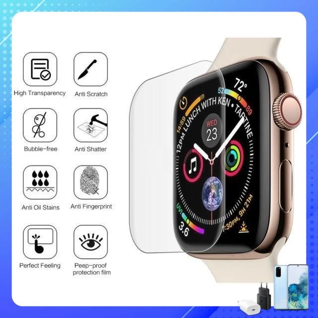 Miếng Dán Dẻo PPF Apple Watch Size 49mm, 45mm, 41mm, 38mm (2/3), 40mm(4/5/6/SE), 42mm(2/3), 44mm (4/5/6/SE)