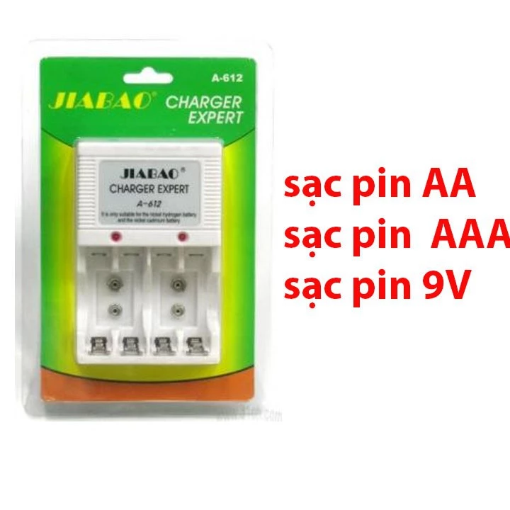Bộ Sạc Pin Đa Năng 2AA -3AAA-9V Cùng lúc nhiều pin pin con thỏ pin đũa