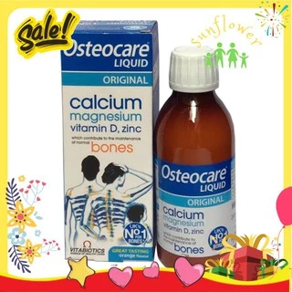 Calcium Osteocare Liquid Original 200ml bổ sung canxi nước dùng cho trẻ trên 1 tuổi của Anh Quốc