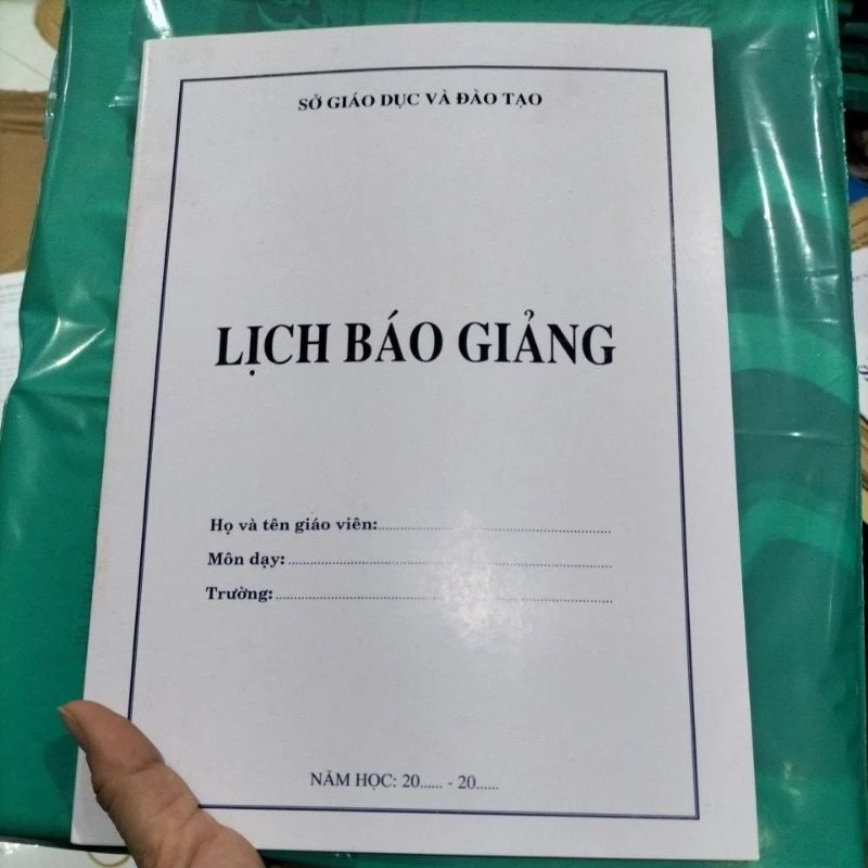 Lịch báo giảng cấp 2, cấp 3 (5 quyển)