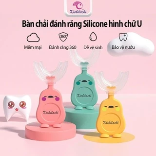 BÀN CHẢI ĐÁNH RĂNG SILICONE CHỮ U KICHILACHI CHO BÉ