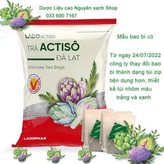 Trà túi lọc Atiso Đà Lạt 100 túi lọc mỗi gói -Dược liệu cao nguyên Shop-Ladophar