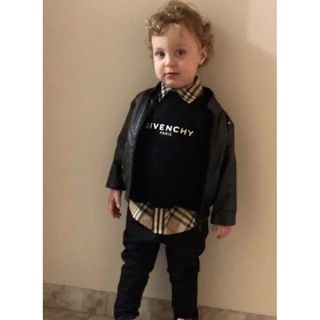 Áo nỉ cổ tròn Gi venchy cho bé , áo sweater trẻ em unisex bé trai , gái , Kid_genZ