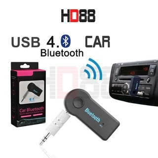 Usb bluetooth cho xe ô tô, bộ thu bluetooth không dây 3,5MM kết nối dàn âm thanh cho xe hơi HD88 - A03