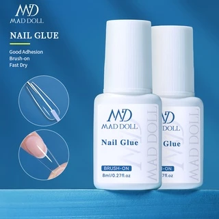 Bộ 2 Lọ Keo Dán Móng Tay Giả 8ml Trang Trí Nghệ Thuật