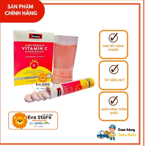 Vitamin C Swisse 1000mg viên sủi - úc (hàm lượng cao)