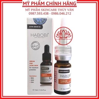 Serum 03 Giảm Mụn Kiềm Dầu Trắng Da Sẽ Khít Lỗ Chân Lông Chính Hãng HABOBI 10ml